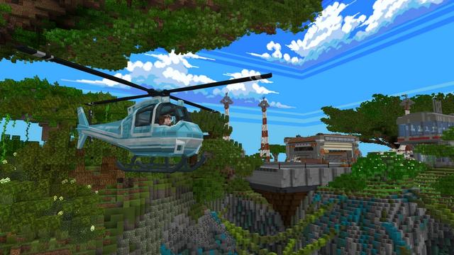 Screenshot of the Minecraft Bedrock Marketplace product Planes Expansion created by Honeyfrost.