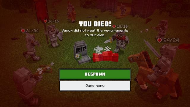 Screenshot of the Minecraft Bedrock Marketplace product RLCraft Bedrock Edition created by Honeyfrost.