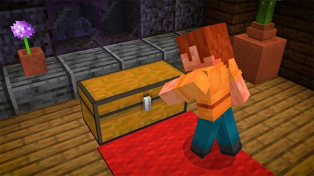 Screenshot of the Minecraft Bedrock Marketplace product Scary Furniture created by Honeyfrost.