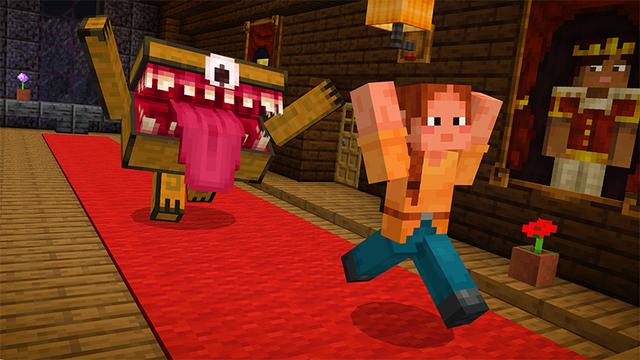 Screenshot of the Minecraft Bedrock Marketplace product Scary Furniture created by Honeyfrost.