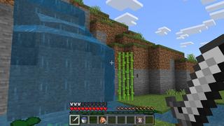 Screenshot of the Minecraft Bedrock Marketplace product Secret Waterfall Base created by Honeyfrost.