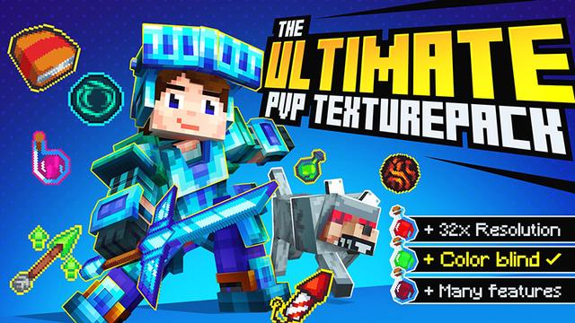 Thumbnail of the Minecraft Bedrock Marketplace product The Ultimate PvP Texture Pack created by Honeyfrost.