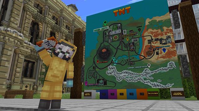 Screenshot of the Minecraft Bedrock Marketplace product TNT created by Honeyfrost.
