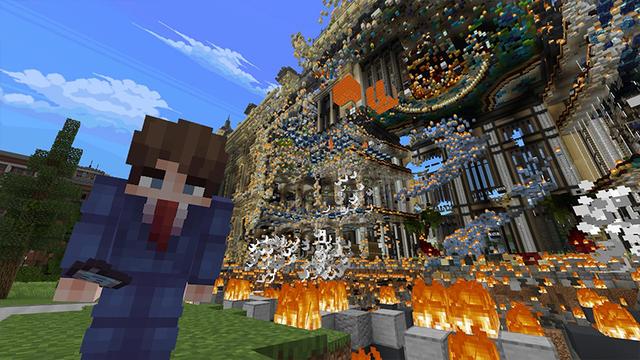 Screenshot of the Minecraft Bedrock Marketplace product TNT created by Honeyfrost.