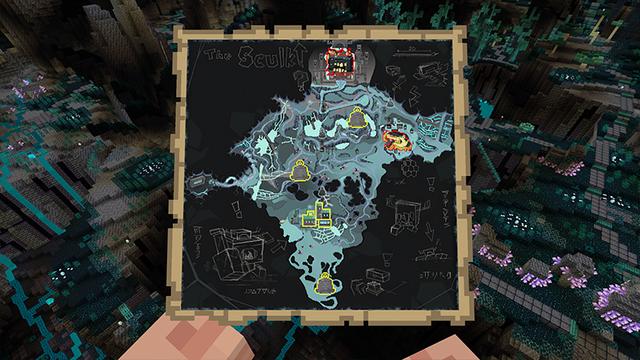 Screenshot of the Minecraft Bedrock Marketplace product WARDEN DIMENSION created by Honeyfrost.