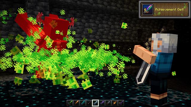 Screenshot of the Minecraft Bedrock Marketplace product WEAPONS UPDATE created by Honeyfrost.