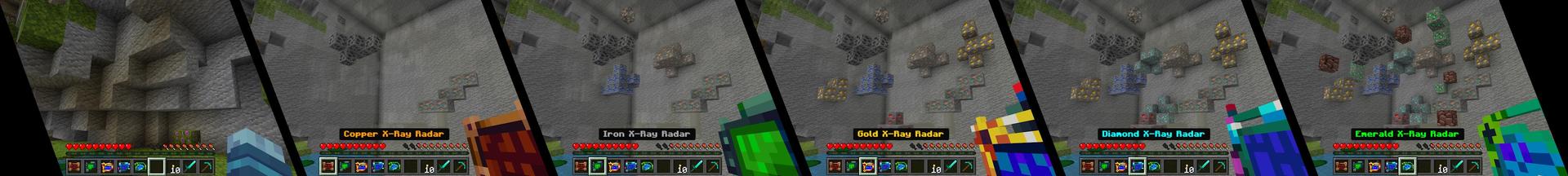 Panorama of the Minecraft Bedrock Marketplace product X-ray created by Honeyfrost.