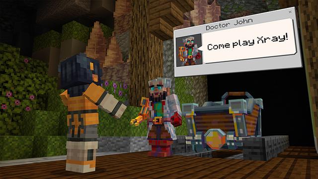 Screenshot of the Minecraft Bedrock Marketplace product X-ray created by Honeyfrost.