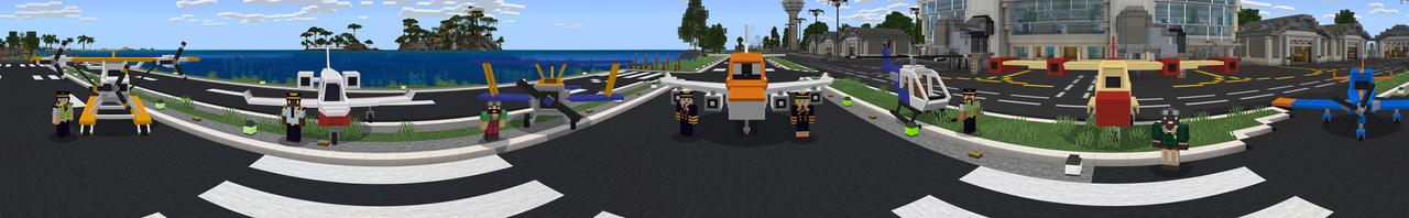 Panorama of the Minecraft Bedrock Marketplace product Advanced Planes created by HorizonBlocks.