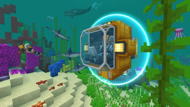 Screenshot of the Minecraft Bedrock Marketplace product Aquatic Animals created by HorizonBlocks.