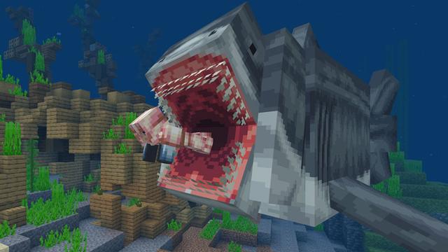 Screenshot of the Minecraft Bedrock Marketplace product Aquatic Animals created by HorizonBlocks.