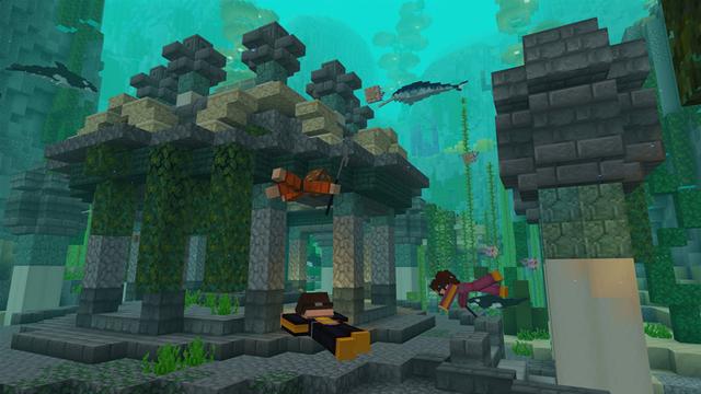 Screenshot of the Minecraft Bedrock Marketplace product Aquatic World created by HorizonBlocks.