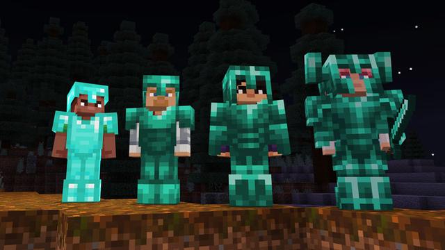 Screenshot of the Minecraft Bedrock Marketplace product Armor Evolve Add-On created by HorizonBlocks.