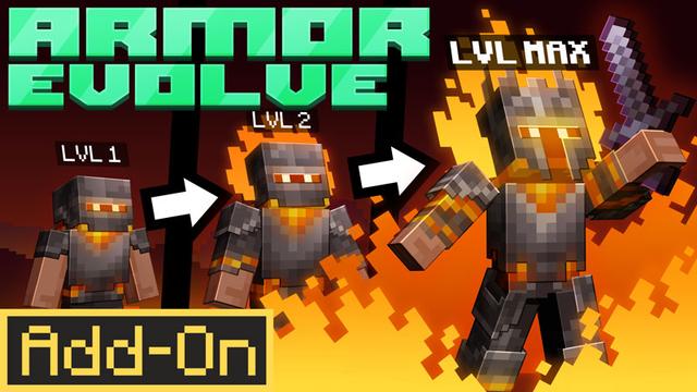 Thumbnail of the Minecraft Bedrock Marketplace product Armor Evolve Add-On created by HorizonBlocks.