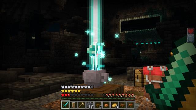 Screenshot of the Minecraft Bedrock Marketplace product Camping Backpack Add-On created by HorizonBlocks.