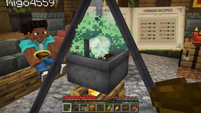 Screenshot of the Minecraft Bedrock Marketplace product Camping Backpack Add-On created by HorizonBlocks.