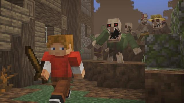 Screenshot of the Minecraft Bedrock Marketplace product Cursed Villagers Add-On created by HorizonBlocks.