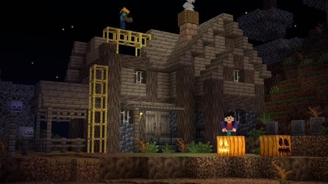 Screenshot of the Minecraft Bedrock Marketplace product Cursed Villagers Add-On created by HorizonBlocks.