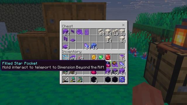 Screenshot of the Minecraft Bedrock Marketplace product Dimension Beyond the Rift Add-On created by HorizonBlocks.