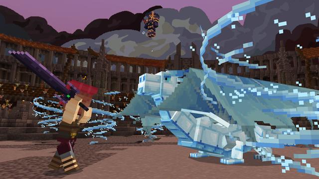 Screenshot of the Minecraft Bedrock Marketplace product Dragon Arena created by HorizonBlocks.