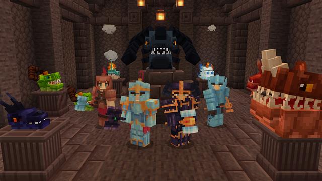 Screenshot of the Minecraft Bedrock Marketplace product Dragon Arena created by HorizonBlocks.