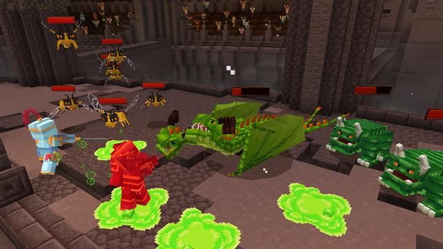 Screenshot of the Minecraft Bedrock Marketplace product Dragon Arena created by HorizonBlocks.