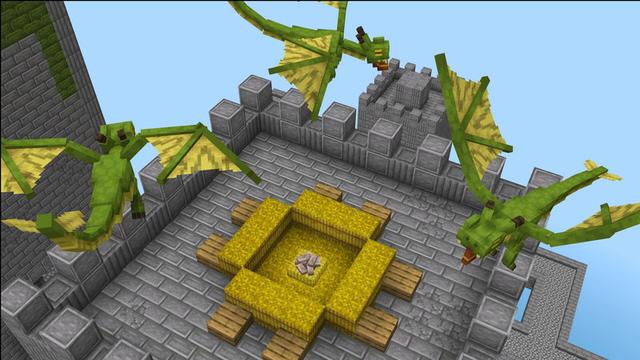 Screenshot of the Minecraft Bedrock Marketplace product DRAGONS Add-On created by HorizonBlocks.