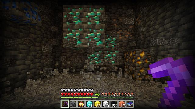Screenshot of the Minecraft Bedrock Marketplace product Enchantments Add-On created by HorizonBlocks.