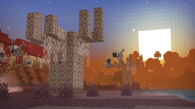 Screenshot of the Minecraft Bedrock Marketplace product HorrorCraft Add-On 1.2: DWELLERS, BIOMES and more created by HorizonBlocks.