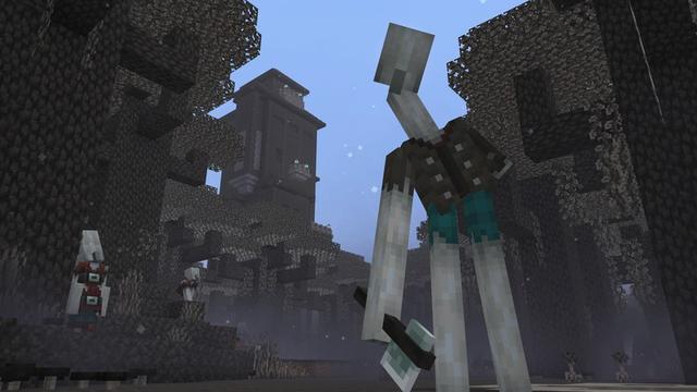 Screenshot of the Minecraft Bedrock Marketplace product HorrorCraft Add-On 1.2: DWELLERS, BIOMES and more created by HorizonBlocks.
