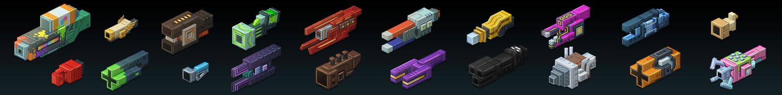 Panorama of the Minecraft Bedrock Marketplace product Laser Blasters Add-On created by HorizonBlocks.