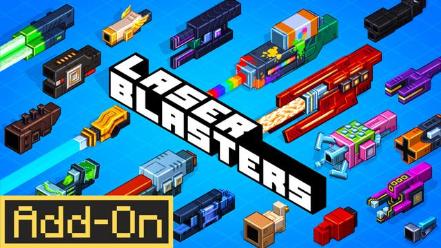 Thumbnail of the Minecraft Bedrock Marketplace product Laser Blasters Add-On created by HorizonBlocks.
