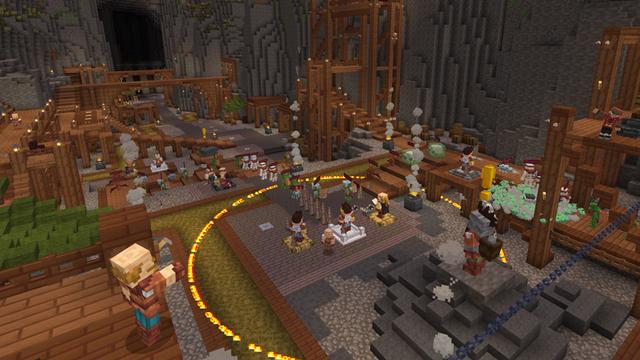 Screenshot of the Minecraft Bedrock Marketplace product Mining: Tower Defence created by HorizonBlocks.
