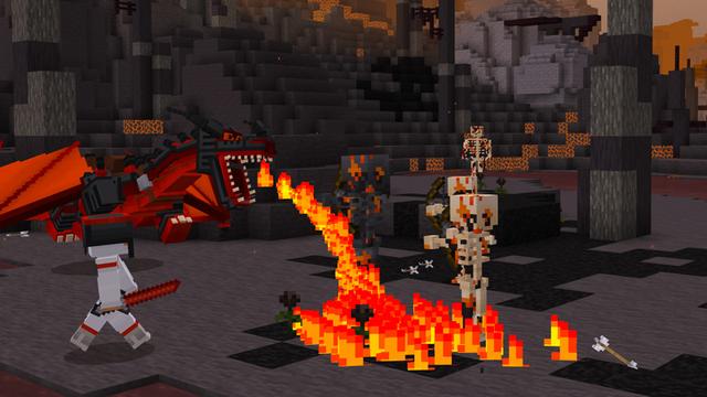 Screenshot of the Minecraft Bedrock Marketplace product Ninjas and Dragons created by HorizonBlocks.