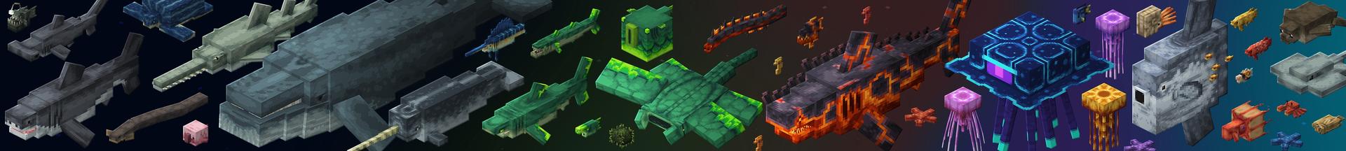 Panorama of the Minecraft Bedrock Marketplace product OCEAN BIOMES Add-On created by HorizonBlocks.