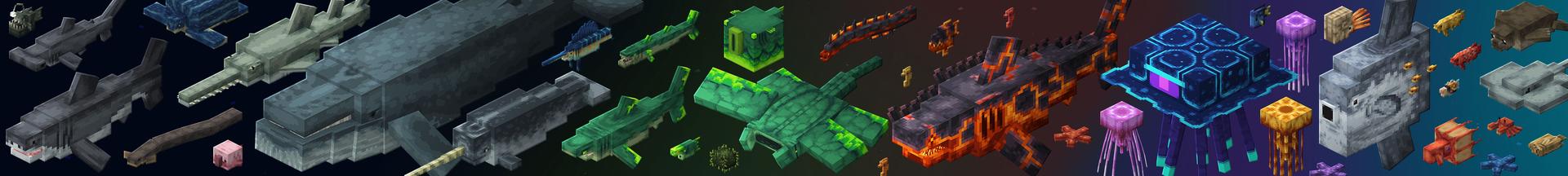 Panorama of the Minecraft Bedrock Marketplace product OCEAN BIOMES Add-On created by HorizonBlocks.