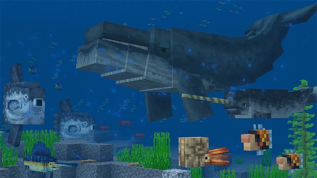 Screenshot of the Minecraft Bedrock Marketplace product OCEAN BIOMES Add-On created by HorizonBlocks.