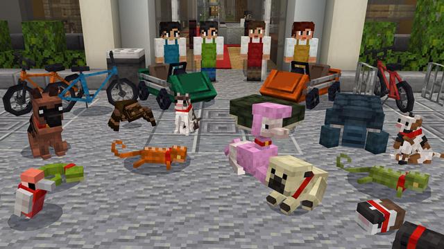 Screenshot of the Minecraft Bedrock Marketplace product PETS: Shop created by HorizonBlocks.
