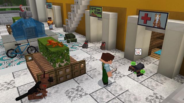Screenshot of the Minecraft Bedrock Marketplace product PETS: Shop created by HorizonBlocks.