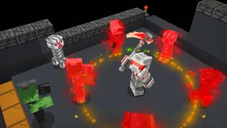 Screenshot of the Minecraft Bedrock Marketplace product Rainbow Weapons created by HorizonBlocks.