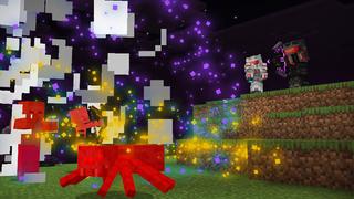 Screenshot of the Minecraft Bedrock Marketplace product Rainbow Weapons created by HorizonBlocks.