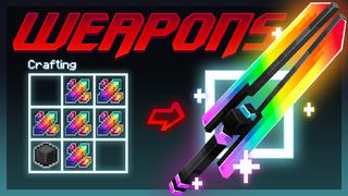 Thumbnail of the Minecraft Bedrock Marketplace product Rainbow Weapons created by HorizonBlocks.