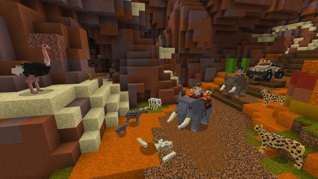 Screenshot of the Minecraft Bedrock Marketplace product Safari Island created by HorizonBlocks.