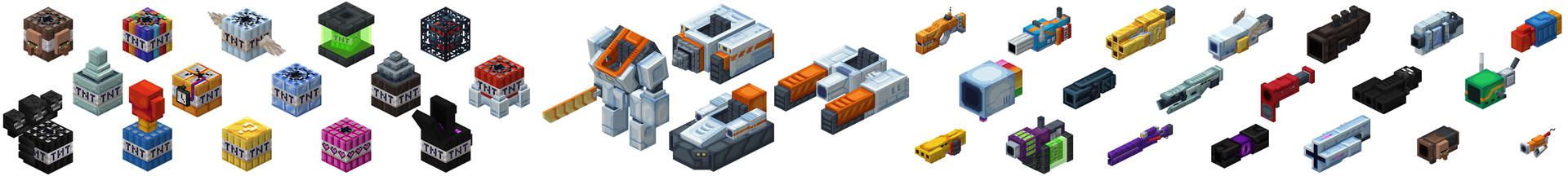 Panorama of the Minecraft Bedrock Marketplace product TNT BLASTERS created by HorizonBlocks.