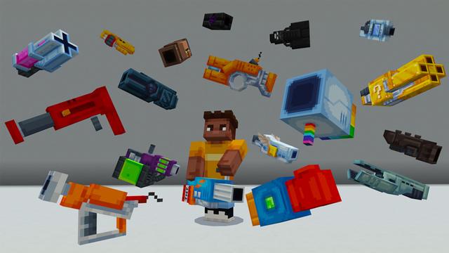 Screenshot of the Minecraft Bedrock Marketplace product TNT BLASTERS created by HorizonBlocks.