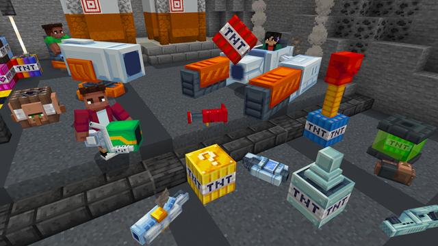 Screenshot of the Minecraft Bedrock Marketplace product TNT BLASTERS created by HorizonBlocks.