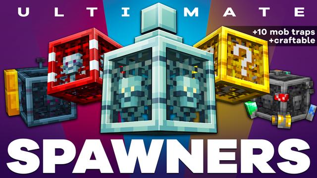 Thumbnail of the Minecraft Bedrock Marketplace product Ultimate Spawners created by HorizonBlocks.