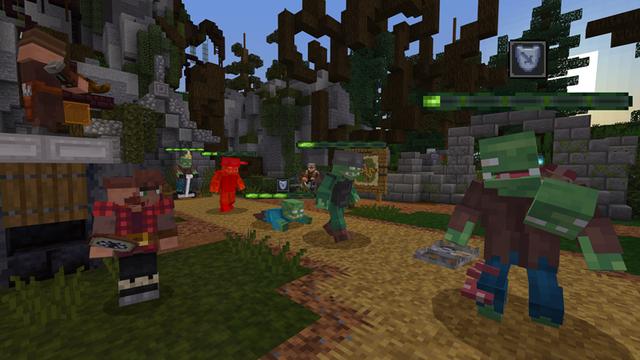 Screenshot of the Minecraft Bedrock Marketplace product Zombies: Tower Defense created by HorizonBlocks.