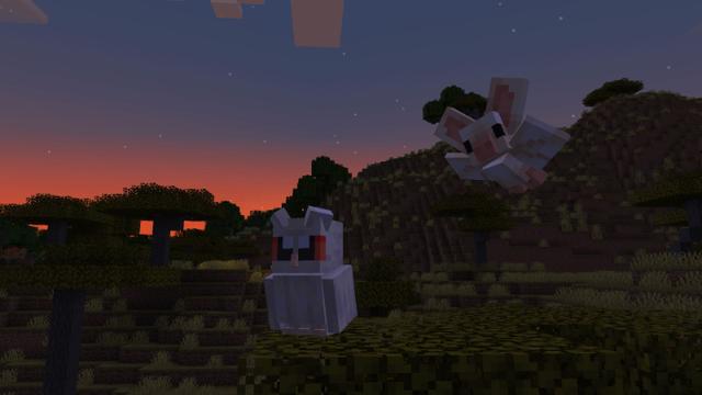 Screenshot of the Minecraft Bedrock Marketplace product Albino Animals created by Hourglass Studios.