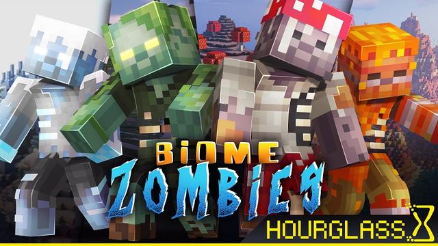 Thumbnail of the Minecraft Bedrock Marketplace product Biome Zombies created by Hourglass Studios.